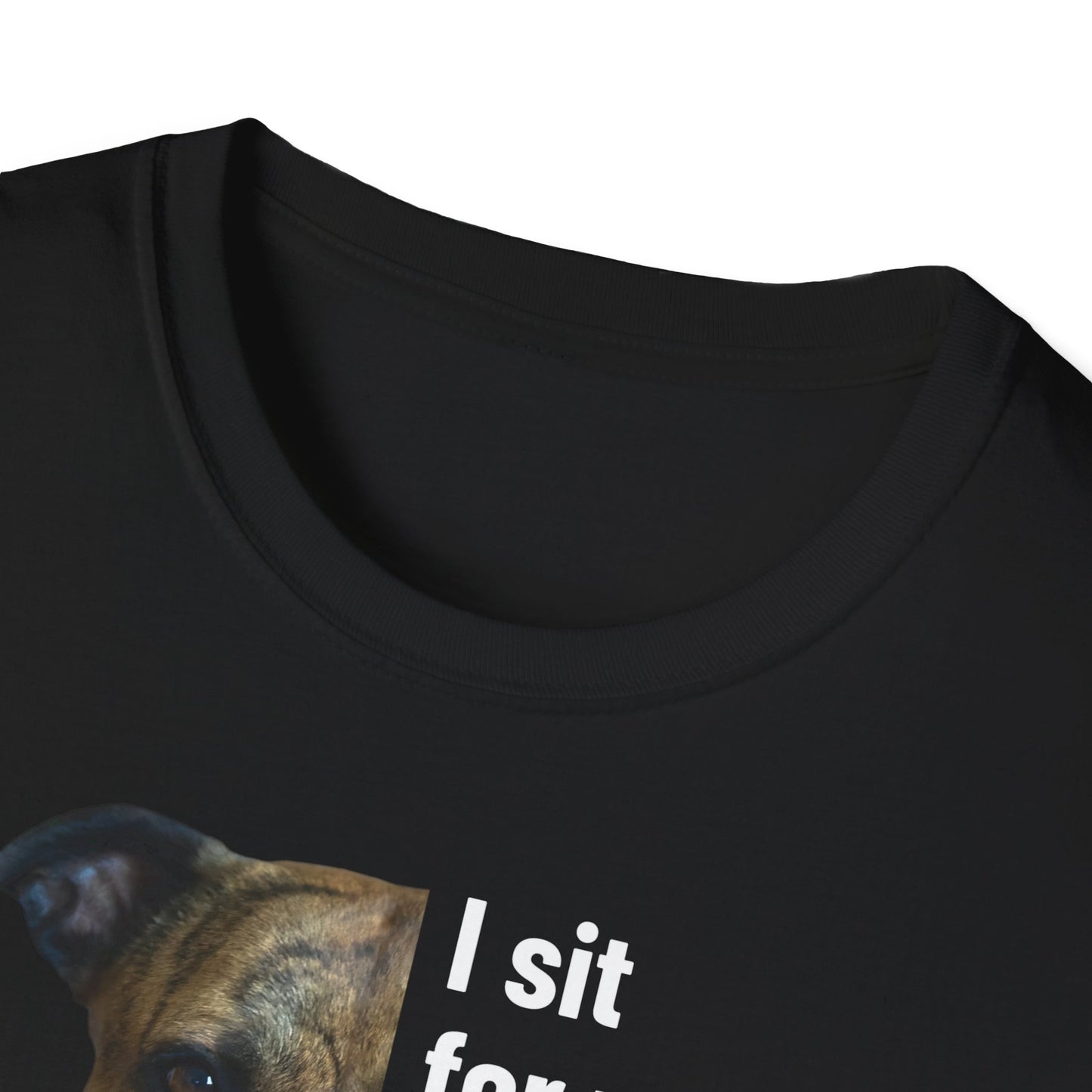 I sit for you... - personalisiertes T-Shirt mit deinem Hund