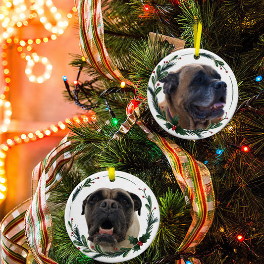 Personalisierter Anhänger für den Weihnachtsbaum - doppelseitig bedruckt