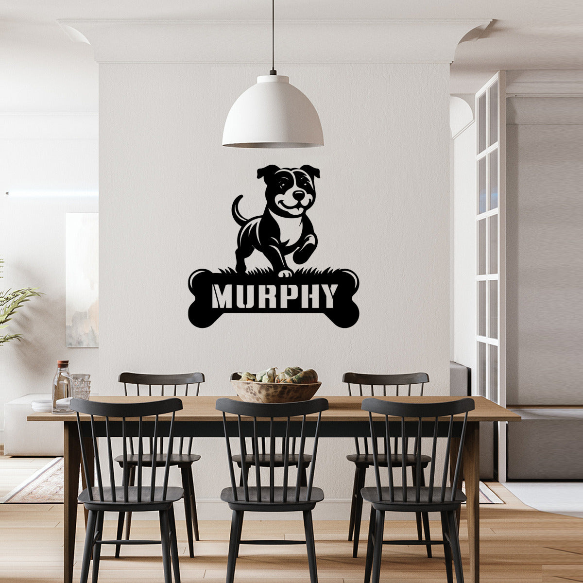 personalisiertes Metallschild mit Hundenamen - Listi Welpe