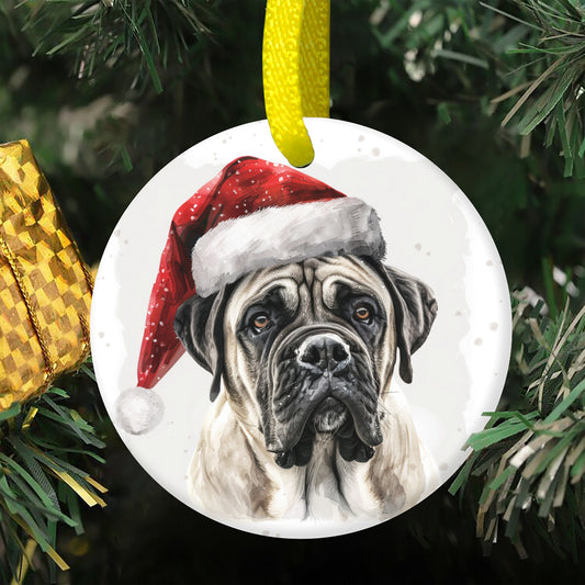 Weihnachtsbaum-Ornament aus Keramik - Mastiff