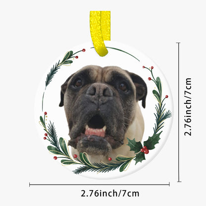 Personalisierter Anhänger für den Weihnachtsbaum - doppelseitig bedruckt