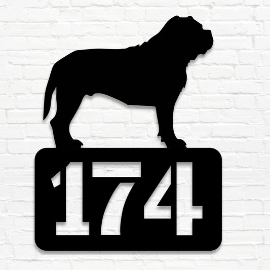 XXL Bully  - personalisiertes Hausnummernschild