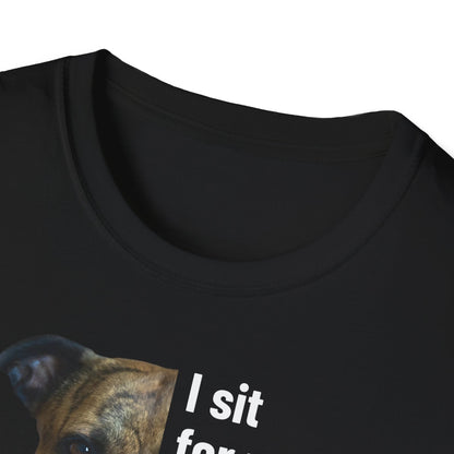 I sit for you... - personalisiertes T-Shirt mit deinem Hund