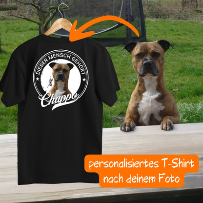 Dieser Mensch gehört .... deinem Listi - individuelles Shirt mit deinem Hund