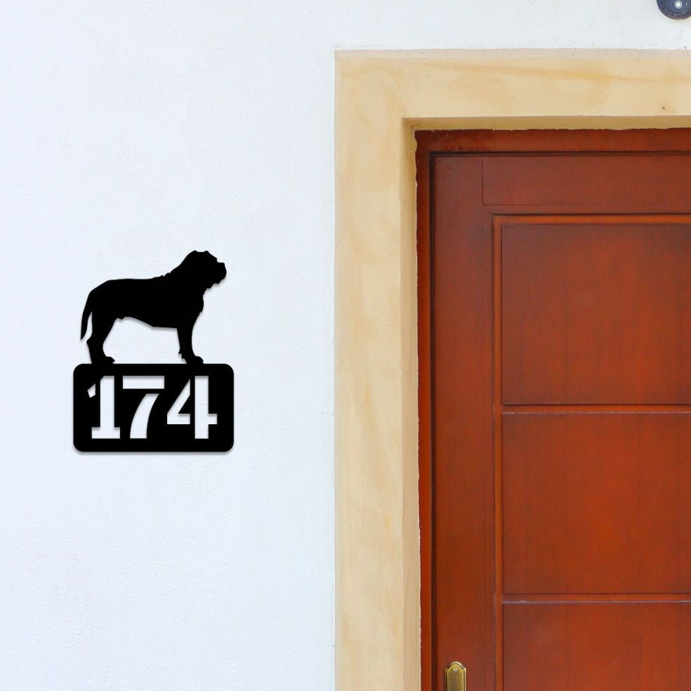 XXL Bully  - personalisiertes Hausnummernschild