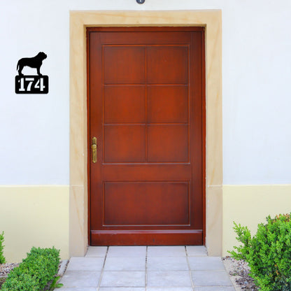 XXL Bully  - personalisiertes Hausnummernschild