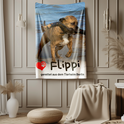 Sherpa Fleece Blanket personalisiert