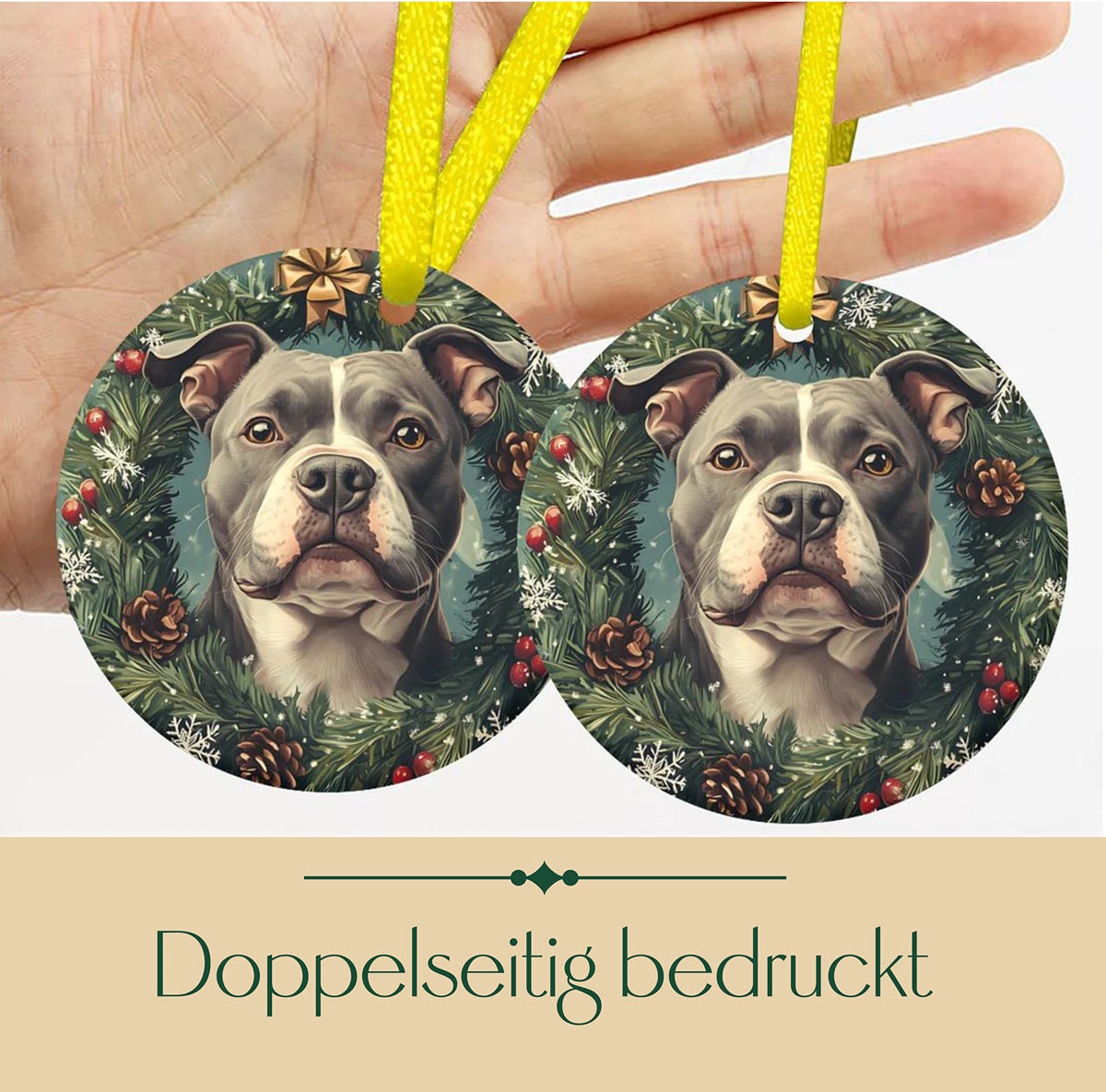 Weihnachtsbaum-Ornament aus Keramik - Stafford 3