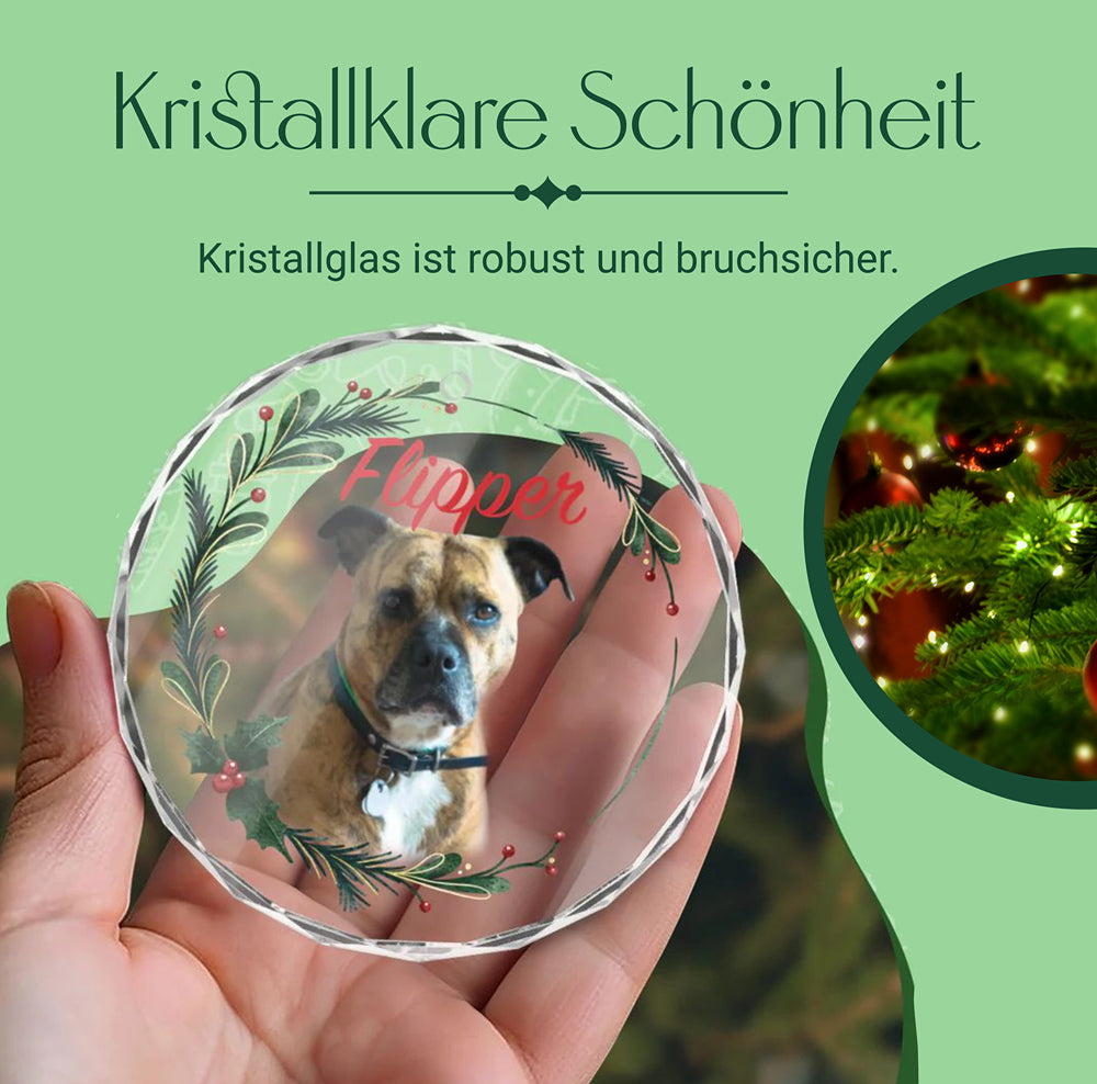 Dein Hund am Weihnachtsbaum - personalisierter Baumschmuck