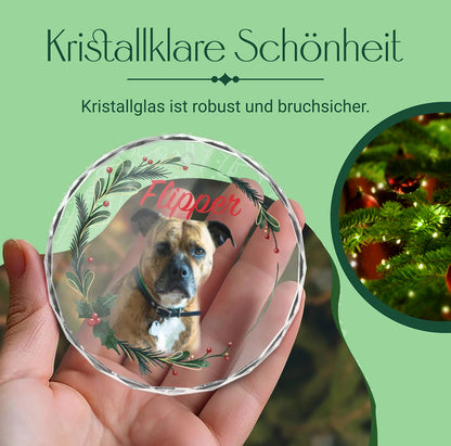 Dein Hund am Weihnachtsbaum - personalisierter Baumschmuck
