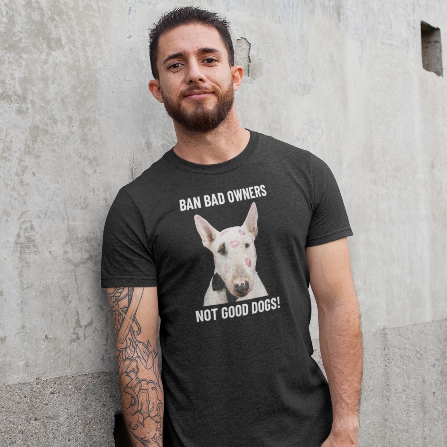 Ban Bad Owners - not good dogs!  - personalisiertes T-Shirt mit deinem Hund
