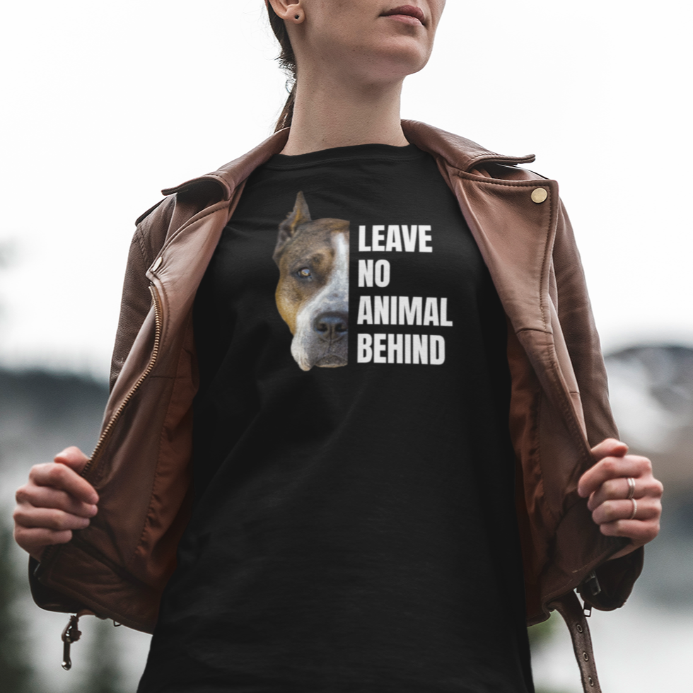Leave no animal behind - personalisiertes T-Shirt mit deinem Hund