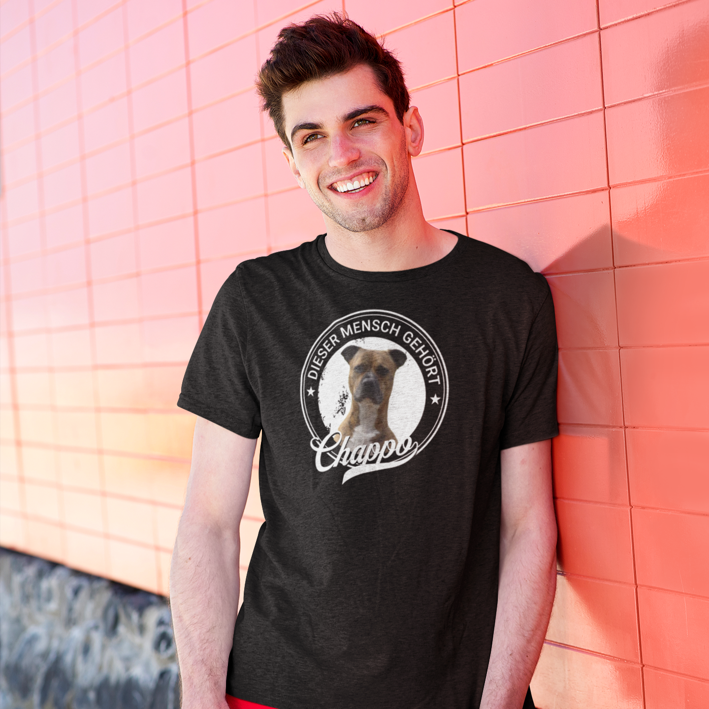 Dieser Mensch gehört .... deinem Listi - individuelles Shirt mit deinem Hund