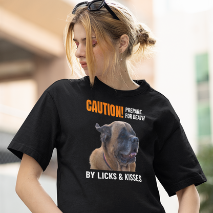 Caution! - personalisiertes T-Shirt mit deinem Hund